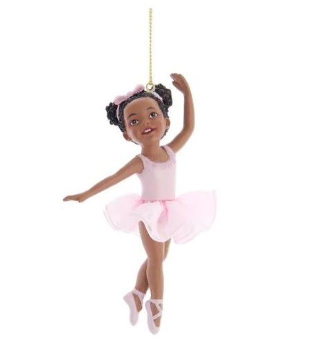 African American Ballerina Ornament