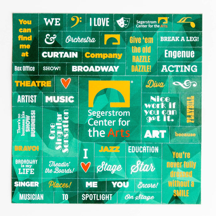 Segerstrom Center Broadway Themed 'Build-a-Phrase' Magnet - Green