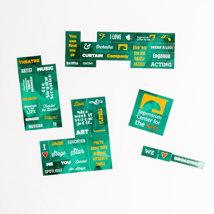 Segerstrom Center Broadway Themed 'Build-a-Phrase' Magnet - Green