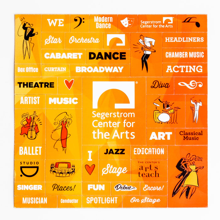 Segerstrom Center Themed 'Build-a-Phrase' Magnet - Orange/Red