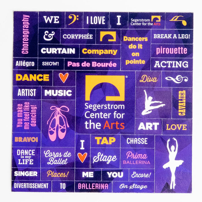 Segerstrom Center Dance Themed 'Build-a-Phrase' Magnet - Purple