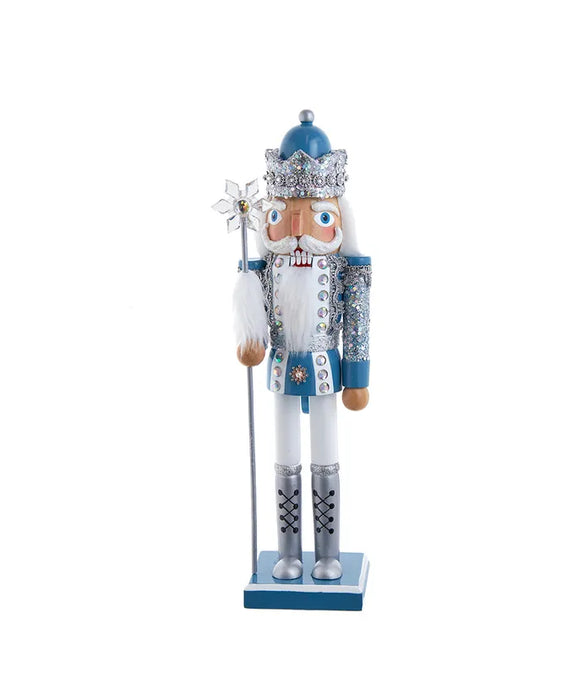 15" Blue & Platinum Nutcracker