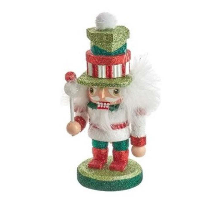 7" Hollywood Nutcracker - Red, White & Green