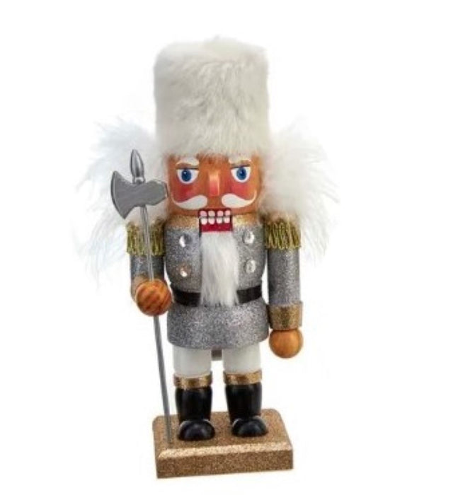 9" Hollywood Nutcracker - Gold, Silver and White