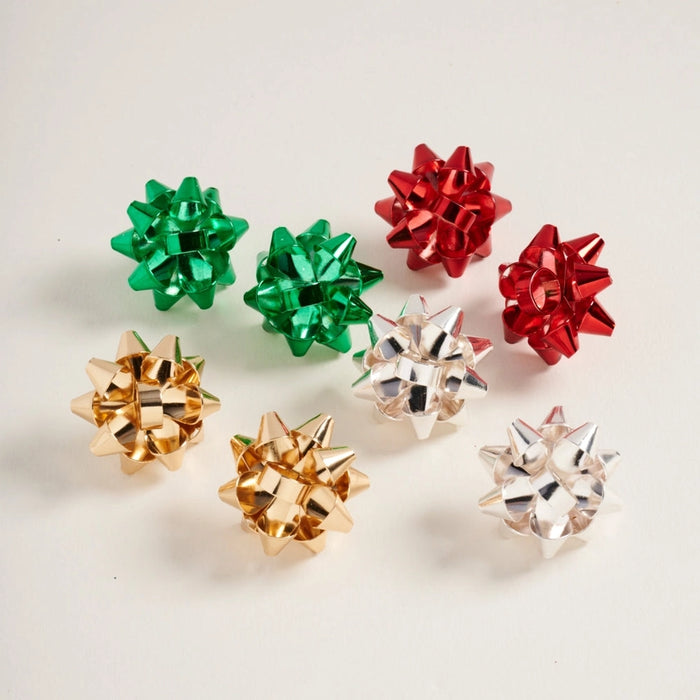 Christmas Bow Post Earrings