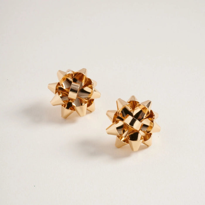 Christmas Bow Post Earrings