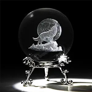 Wolf Lovers Crystal Ball & Stand