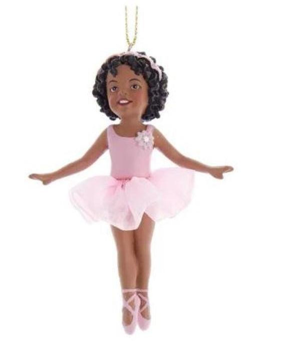 African American Ballerina Ornament