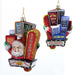 the front & back view of the Santa waving between Broadway billboards ornament shown together